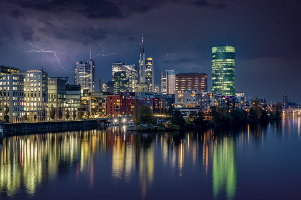 Frankfurt Westhafen bei Regen